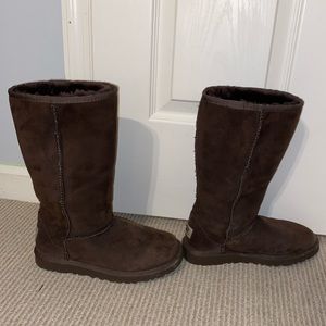 tall brown UGG boots